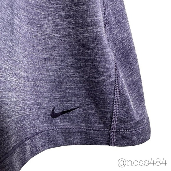 Nike Women's Purple Heathered Tank Top Athletic Racerback Workout Size L - Picture 3 of 5